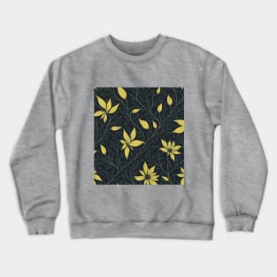 Yellow black-eyed susan flowers pattern Crewneck Sweatshirt